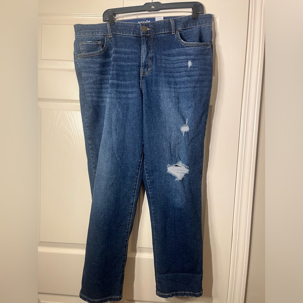 Terra & Sky Women's Denim Boyfriend Jeans